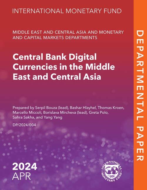 Book cover of Central Bank Digital Currencies in the Middle East and Central Asia