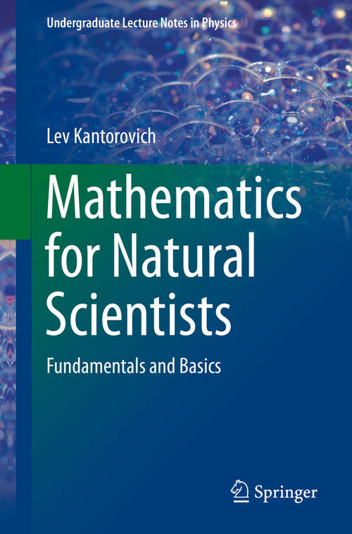 Book cover of Mathematics for Natural Scientists