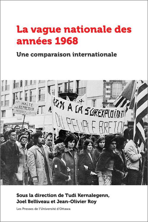 Book cover of La vague nationale des années 1968: Une comparaison internationale (Amérique française)