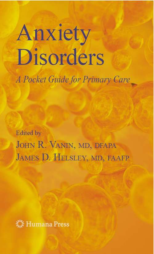 Book cover of Anxiety Disorders