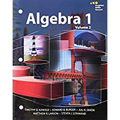 Book cover of Algebra 1, Volume 2