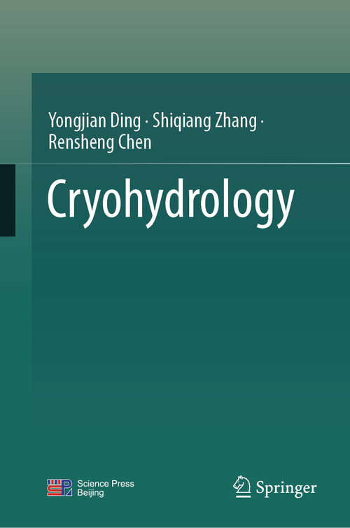 Book cover of Cryohydrology