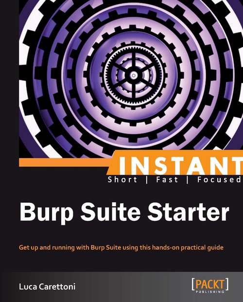 Book cover of Instant Burp Suite Starter