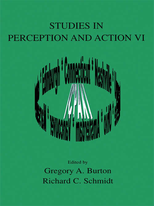 Studies in Perception and Action VI (Studies in Perception and Action)