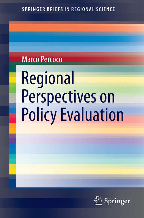 Book cover of Regional Perspectives on Policy Evaluation