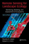 Remote Sensing for Landscape Ecology: Monitoring, Modeling, And Assessment Of Ecosystems