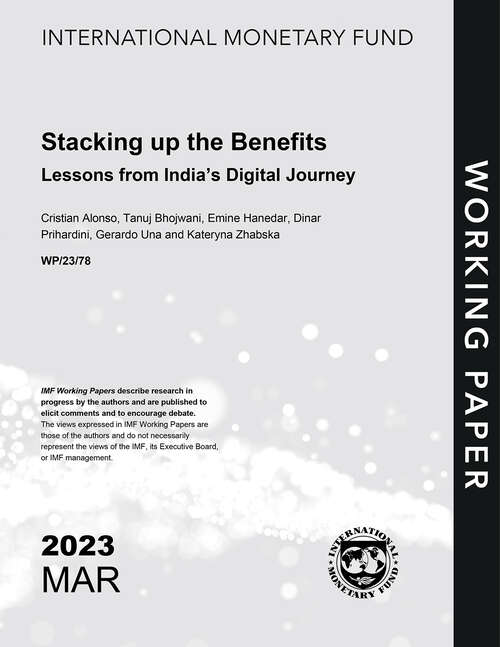 Book cover of Stacking up the Benefits: Lessons from India’s Digital Journey