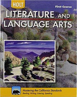 Book cover of Holt Literature and Language Arts, First Course