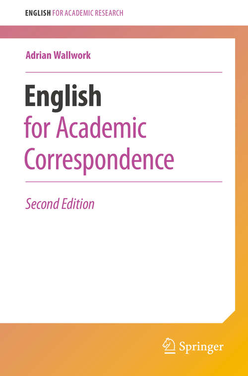 Book cover of English for Academic Correspondence