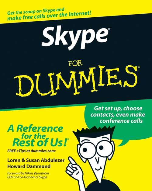 Book cover of Skype For Dummies