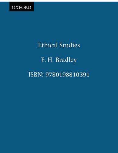 Book cover of Ethical Studies (Second Edition)