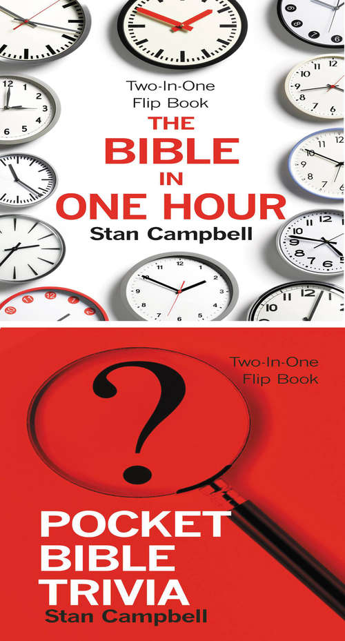 Book cover of The Bible in One Hour & Pocket Bible Trivia