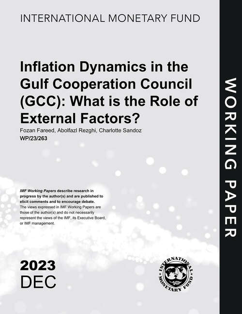 Book cover of Inflation Dynamics in the Gulf Cooperation Council (Imf Working Papers)