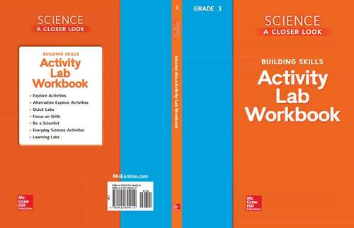 Book cover of Science A Closer Look Building Skills: Activity Lab Workbook, Grade 3