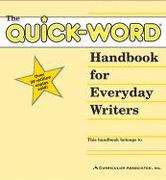 Book cover of Quick-Word: Handbook for Everyday Writers