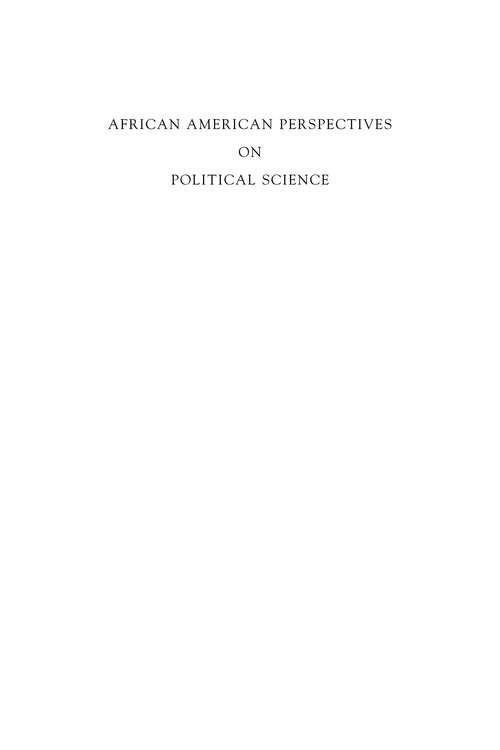 Book cover of African American Perspectives on Political Science