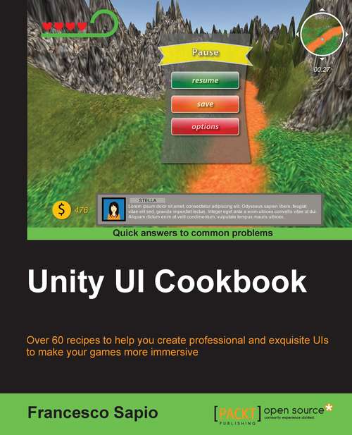 Book cover of Unity UI Cookbook