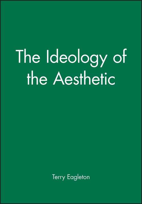 Book cover of The Ideology of the Aesthetic