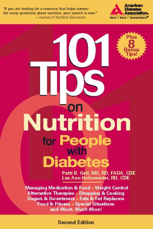 Book cover of 101 Tips on Nutrition for People with Diabetes