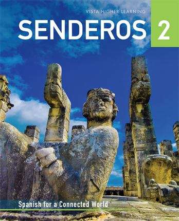 Book cover of Senderos 2: Spanish for a Connected World (National ed.)