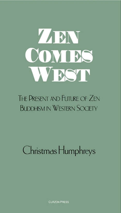 Book cover of Zen Comes West (2)