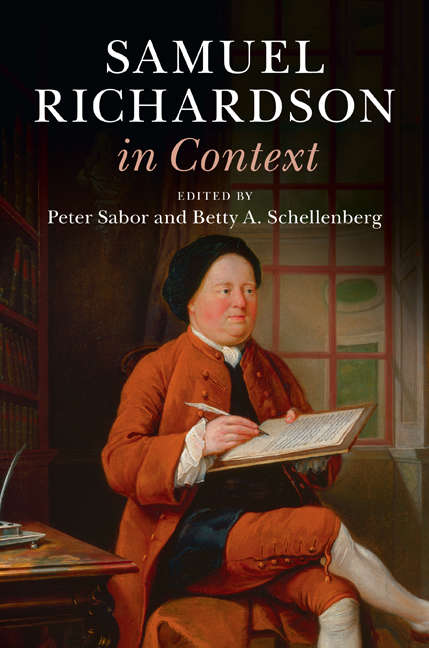Book cover of Samuel Richardson in Context