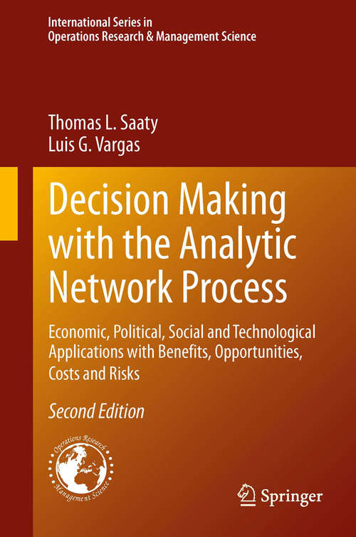 Book cover of Decision Making with the Analytic Network Process