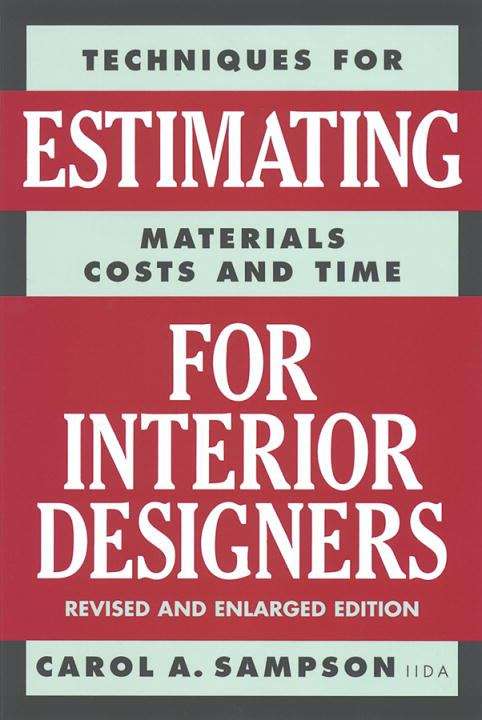 Book cover of Estimating for Interior Designers