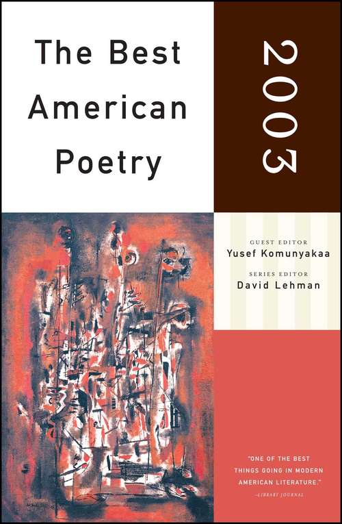 Book cover of The Best American Poetry 2003
