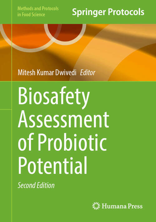 Book cover of Biosafety Assessment of Probiotic Potential (Second Edition 2026) (Methods and Protocols in Food Science)