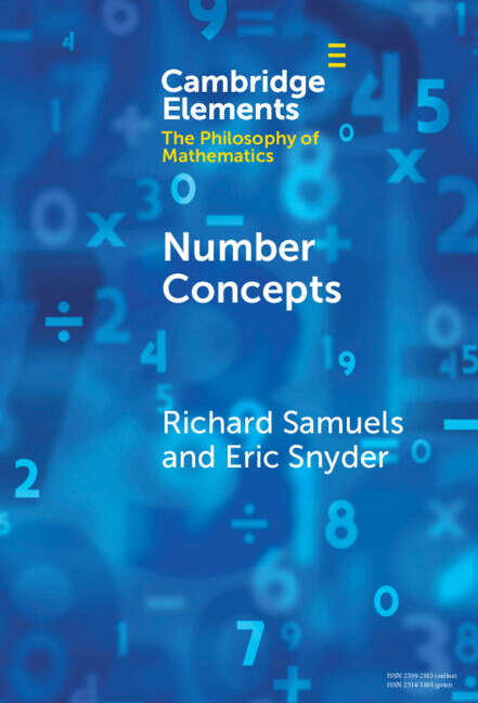 Book cover of Number Concepts: An Interdisciplinary Inquiry (Elements in the Philosophy of Mathematics)