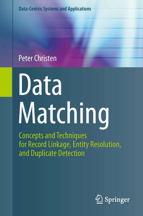 Book cover of Data Matching