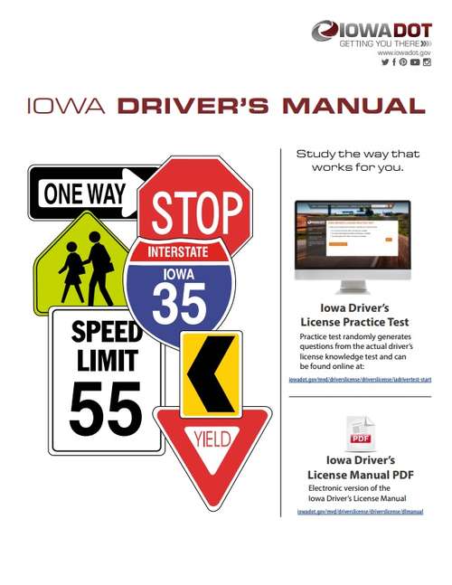 Book cover of Iowa Driver's Manual