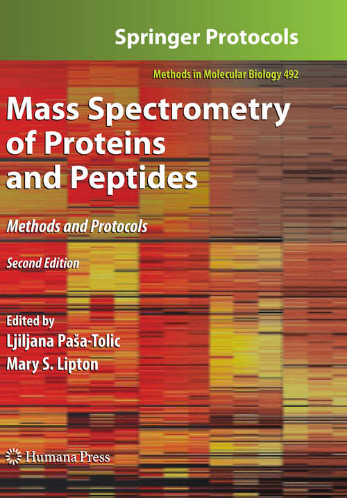 Book cover of Mass Spectrometry of Proteins and Peptides