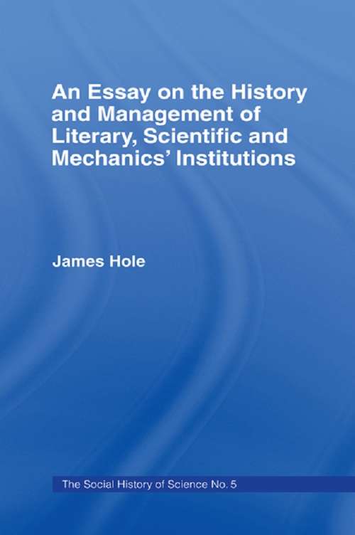 Essay on History and Management: Essay Hist Management (Cambridge Library Collection - History Of Printing, Publishing And Libraries Ser.)