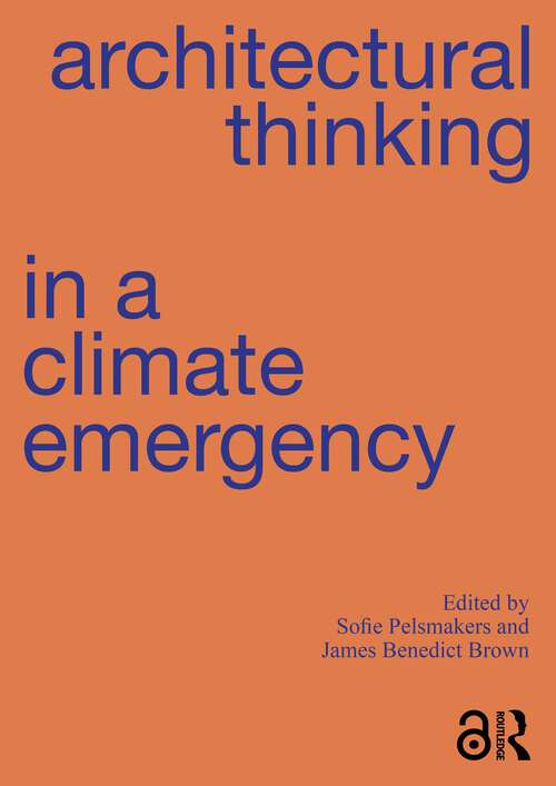 Book cover of Architectural Thinking in a Climate Emergency (1)