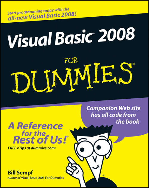 Book cover of Visual Basic 2008 For Dummies