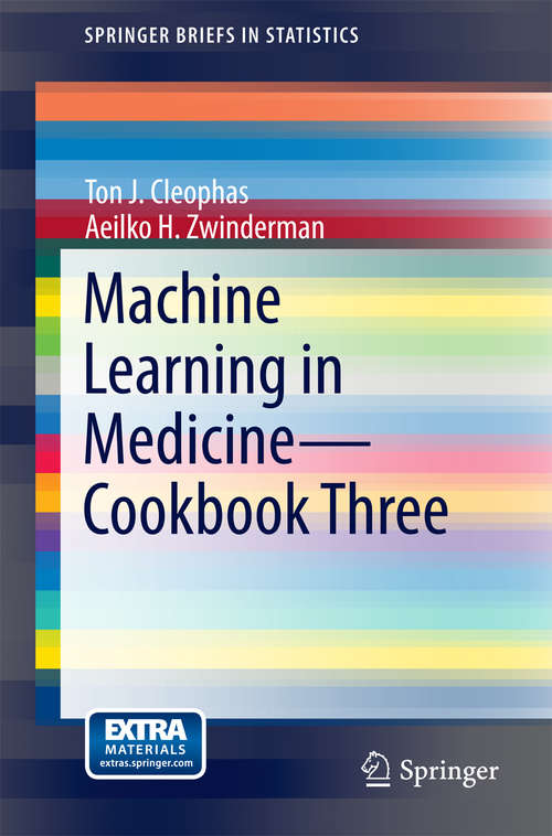 Book cover of Machine Learning in Medicine - Cookbook Three