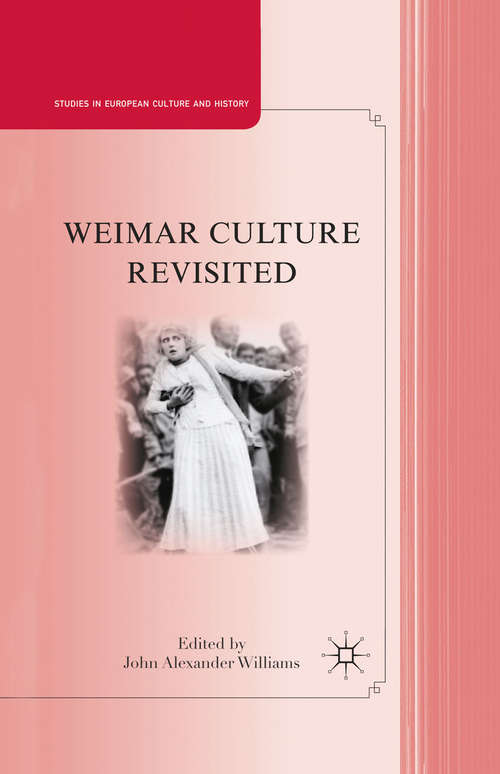 Book cover of Weimar Culture Revisited