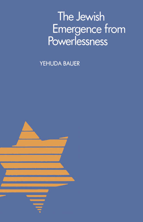 Book cover of The Jewish Emergence from Powerlessness