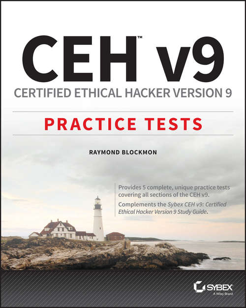 Book cover of CEH v9: Certified Ethical Hacker Version 9 Practice Tests