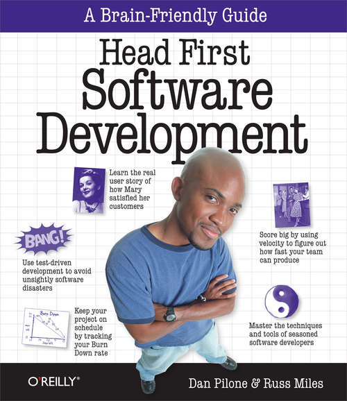 Book cover of Head First Software Development: A Learner's Companion to Software Development (Head First)