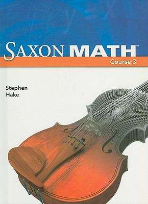 Book cover of Saxon Math Course 3, Student Edition