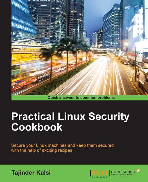 Book cover of Practical Linux Security Cookbook