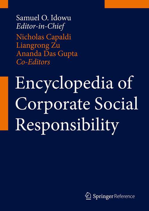 Book cover of Encyclopedia of Corporate Social Responsibility