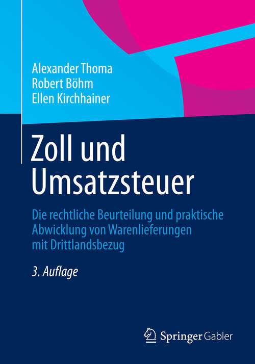 Book cover of Zoll und Umsatzsteuer