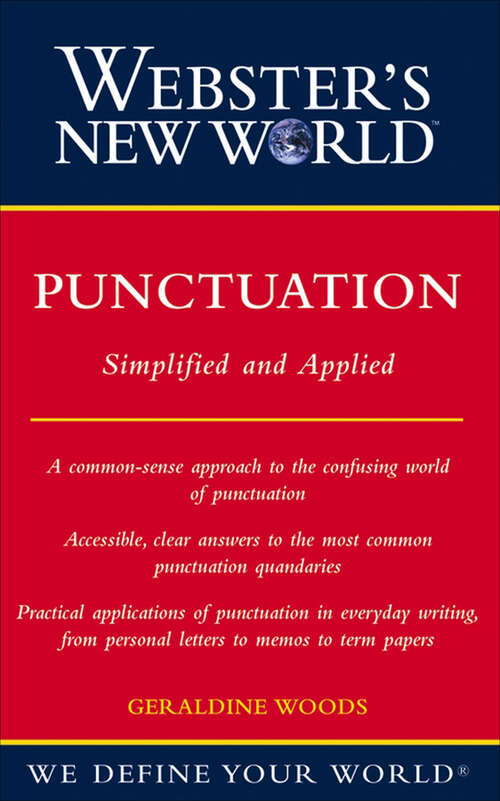 Book cover of Webster's New World Punctuation: Simplified and Applied