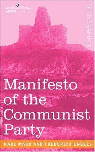 Book cover of Manifesto of the Communist Party