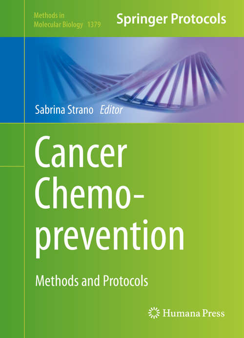Book cover of Cancer Chemoprevention
