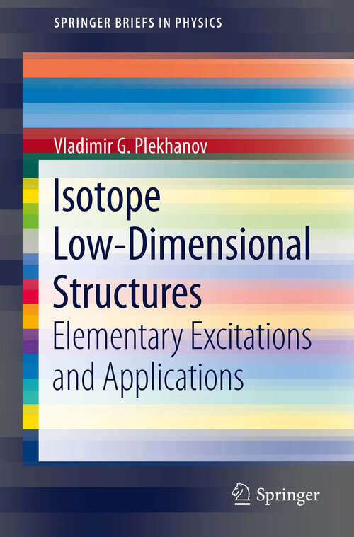 Book cover of Isotope Low-Dimensional Structures